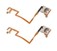 Sxhlseller 2 Pcs Storage Card Reader Slot, L R Shoulder Button Module Flexible Cable Metal Replacement for DSi NDSi, Restore Functionality and Easy Installation