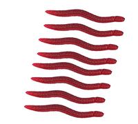 Sxhlseller 200Pcs 4cm Soft Fishing Lures | Artificial Bloodworms Earthworms Bait for Carp Bass Silver Carp (200pcs per pack)
