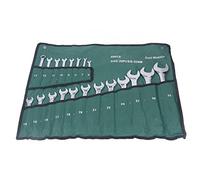 Sxhlseller 20Pcs Durable Combination Wrench Set CRV Steel Spanner Chrome Plated Hand Tool for Various Tasks