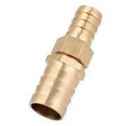 Sxhlseller 2PCS Brass Barb Reducer Fitting, 19mm to 25mm Straight Reducing Connector for Fluid System Plumbing, Solid Metal Hose Adapter for Pipe Installation Parts