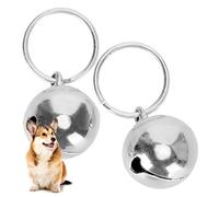 Sxhlseller 2pcs Rust Anti-Lost Copper Bells Extra Loud Pair of Cat & Dog Brass Portable Bells Collar Charm Bells for Save Birds & Wildlife