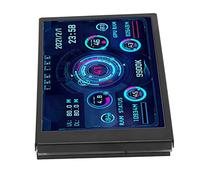 Sxhlseller 3.5in Computer Temp Monitor IPS Full View Display, High Performance Real Time Data Monitoring with Eye for ITX Chassis Host (Black)