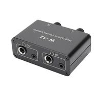 Sxhlseller 3.5mm 1/8" Stereo Volume Mute Controller, 6.35mm 1/4" Stereo Audio Volume Attenuator, Headphones Volume Attenuator with Control Knob for Interference Isolation
