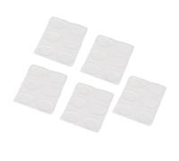 Sxhlseller 30 Pcs Muffling Gel Pads Soft Silicone Gel Pad Self Adhesive for Tone Control, Dampeners for Musicians, Reusable Silencing (Transparent)