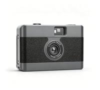 Sxhlseller 35MM Film Camera Retro Vintage, Built in Flash, Reusable 35MM Camera for Photography Enthusiasts, 28mm F/8 Lens Manual Focus, 1/120s Shutter Speed (Black)
