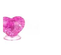 Sxhlseller 3D Crystal Puzzle Jigsaw Heart Educational Toy for Problem-Solving Skills, Suitable for Children over 14 Years, Perfect Christmas Filler Gift, Light Blue (Blue)