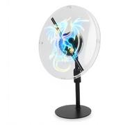 Sxhlseller 3D Hologram Advertising Fan, 230mm LED Display with WiFi/PC/App Control, 1024x234 Resolution for Storefront, Exhibition and Event Marketing (UK Plug)