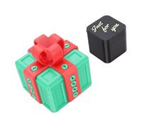 Sxhlseller 3D Printed Annoying Gift Box with Screws, Funny Prank Container for Cash or Jewelry, Difficult Puzzle Wrapping for Birthday and Christmas - Includes Key (Red Green)