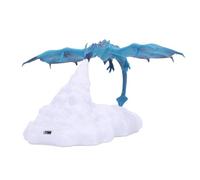 Sxhlseller 3D Printed Dragon Lamp, Fire Breathing Blue Night Light | Desk Tabletop Decor, ABS Material, Battery Powered, for Home Bedroom Shelf