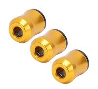 Sxhlseller 3PCS Head Magnet Rings, Aluminum Alloy Power Drill Bit Screw Magnetizer in Yellow for Improved Work Efficiency and Secure Fastener Handling