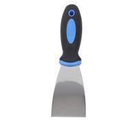 Sxhlseller 3Pcs Putty Scraper Set, 2.5 Inch Stainless Steel Paint Spackle Tool with Ergonomic PP and TPR Plastic Handle for Drywall Repair and Wall Patching Work (2in)