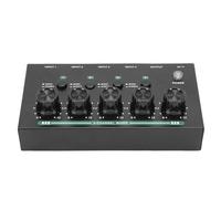 Sxhlseller 4 Channel Mixer, Professional USB Mixing Console with Stereo Mono Ing for Live Performance, Crystal Clear Sound