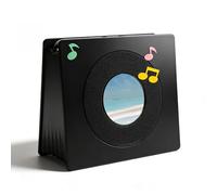 Sxhlseller 4 in 1Portable Bluetooth Speaker, Smart Speaker with Dynamic Lyrics Display, 2.16in Round Screen, Digital Photo Frame, Dynamic Background and Natural White Noise for Gifts