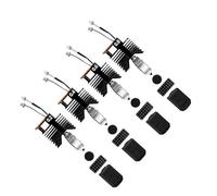 Sxhlseller 4 Pcs Hotend Kit for Snapmaker U1 3D Printer, Includes 0.2mm 0.4mm 0.6mm 0.8mm Hardened Steel Nozzles with 48W Ceramic Heating for High Speed Printing