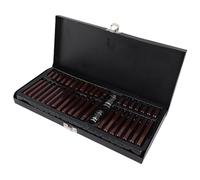 Sxhlseller 40Pcs Professional Impact Socket Bit Set, 3/8” and 1/2” Drive S2 Alloy Steel Torx/Hex/Spline Bits for Power Drill and Hand Tools, Star Bit Sockets with Storage Case