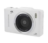 Sxhlseller 48MP 4K Digital Camera for Photography with 16X Digital Zoom, 2.8 Inch Screen, Built in Anti Shake & Autofocus Compact Travel Vlogging Camera (White)