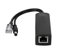 Sxhlseller 48V to 12V PoE Splitter Adapter Cable, IEEE 802.3af/at Standard PoE Injector for, 100m Transmission Distance and Isolated Power Supply