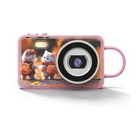 Sxhlseller 4K Digital Camera, 48MP Vlogging Camera with Auto Focus Electronic Stabilization 2.8 Inch Screen 18X Digital Zoom Anti Shake, for Travel Party Graduation Selfies (Roseate)