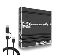 Sxhlseller 4K HDMI Capture Card for Streaming, Full HD 1080P 60Hz Audio Video Capture Card, High Speed USB3.0 & Built in RJ45, Work with Camera, PC, Gaming Consoles, DVDs
