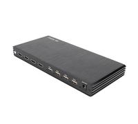 Sxhlseller 4x1 HDMI Multiviewer with KVM, 4K 8 Screen Display Modes, PIP, Quad, RS232 and IR Control, for Video Wall, Monitoring and Multi PC Management (GB Plug)