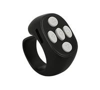 Sxhlseller 5.3 Smart Ring Controller for Page Turner, Lightweight Remote Control Video Button for IOS and Users (Black)