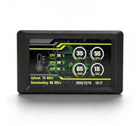 Sxhlseller 5 Inch Secondary Screen, FHD 854x480 LCD Display for CPU GPU Temp Memory Data Frame Rate Monitoring with Dynamic Video Themes, for Wins 10 11 PC (Black)