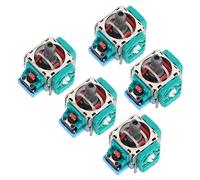 Sxhlseller 5-Pack 3D Analog Joystick Sensor for Controller | Professional Replacement Joystick Module with Metal Shaft and Durable ABS Aluminum Alloy
