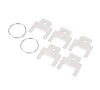 Sxhlseller 5 Pcs Stainless Steel 770301 Paper Towel Dispenser Key, Replacement Keys for Kimberly Clark Towel, Toilet Paper, and Soap Dispenser Model Systems