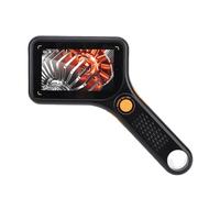 Sxhlseller 500X Handheld Digital Magnifying Glass | 3 Inch HD Screen 2MP Auto Focus Microscope with 8 LED Lights for Welding Inspection