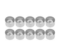 Sxhlseller 50Pcs Aluminum Candle Base Set, 1.4in Diameter Heat Resistant Tealight Molds and Containers for DIY Candle Making Projects At Weddings and Parties