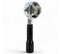 Sxhlseller 58mm Bottomless Portafilter for E61 Group Heads, Naked Espresso Handle with Two Ears and Filter Basket, Compatible with Rocket, Rancilio, and Faema Machines (Black)