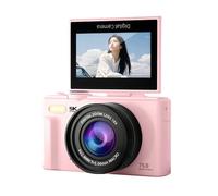 Sxhlseller 5K Digital Camera 75MP WiFi Vlog Cam Autofocus 18X Zoom | Travel Compact Video Camera, Selfie 180 Degree LCD, Macro Mode, Live Streaming Ready, Flip Screen
