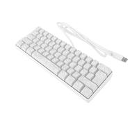 Sxhlseller 60% Mechanical Gaming Keyboard, RGB Backlit 61 Key Compact Keyboard for PC, RGB Backlit, Wired, Ergonomic, Mechanical Feeling (White)
