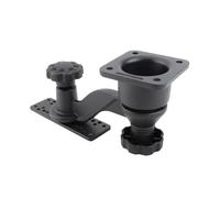 Sxhlseller 6in Marine Electronics Swing Arm Mount, Powder Coated Aluminum Horizontal Base Bracket With 360 Rotation - For Fish Finder Chartplotter GPS Units, 10.75in Arm