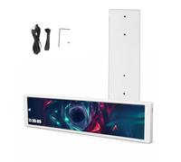 Sxhlseller 9.2" PC Sensor Panel, Secondary Display for CPU/GPU Monitoring with Dynamic Video Themes, 1920x462 Resolution, Type C Powered for 10/11 (White)