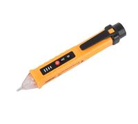 Sxhlseller AC Voltage Detector Current Tester Pen, Household Induction Tester for Electricians with Sound Light Alarm and LED Light, Yellow ABS Material