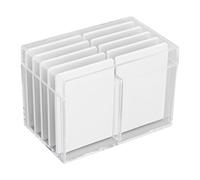 Sxhlseller Acrylic Eyelash Storage Box With Magnetic Bottom | 10 Layer Transparent Display Pallet Holder For False Lash Extension Salon (Transparent)