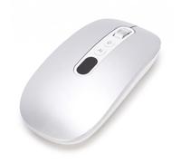 Sxhlseller AI Voice Mouse, 120 Languages Real Time Translator with Voice Input 400 Words Per Minute for Laptop Desktop Tablet, Wired Bluetooth 2.4G (Silver)