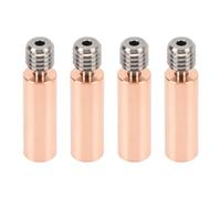 Sxhlseller All Metal Heatbreak for 3D Printer, 4pcs Extruder Throat Tube Replacement Kit, CNC Machined High Temp Alloy & Copper, Reduces Clogging & Improves Print Quality (#2)