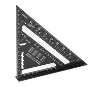 Sxhlseller Aluminum Alloy Square 7 Inch | Double Scale Ruler for Framing,