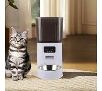 Sxhlseller Automatic Cat Feeders, 5L Timed Pet Feeder for Cats and Dogs, Automatic Cat Food Dispenser for Small Pets Indoor, Food Bowl, Keeps Dry Fresh, Detachable Easy Clean (Single Bowl