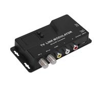 Sxhlseller AV to RF Modulator, Coax Converter for Old TV Projector VCR Use, UHF NTSC PAL Plug and Play Signal Adapter
