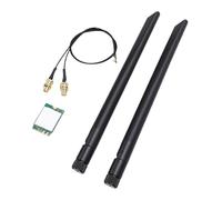 Sxhlseller AX1675X WiFi 6E M.2 Wireless Card, Triple Band 2.4G 5G 6GHz Bluetooth 5.3 PC Network Adapter with Dual 8db Antenna, Support for INTEL Systems