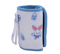 Sxhlseller Baby Bottle Warmer with LED Display and Adjustable Heating, Portable Milk Heater Sleeve for Travel and On the Go Feeding in a Cute Bear Pattern Design (#1)