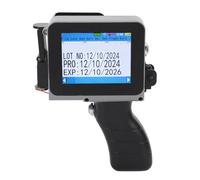 Sxhlseller Barcode Date Printer, Smart 4 Cores CPU Handheld Inkjet Printer for Number Image Label for Wood