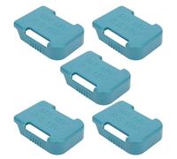 Sxhlseller Battery Storage Rack 5 Pack ABS+PC | Battery Holder Belt Slot for 18V 20V 60V Tool Fixing Devices (Cyan)