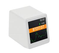 Sxhlseller Bitcoin Ticker, 1.54 Inch WiFi Crypto Price Real Time, Type C Cryptocurrency Display Screen Desk Monitor, for Enthusiasts (White)