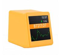Sxhlseller Bitcoin Ticker, 1.54 Inch WiFi Crypto Price Real Time, Type C Cryptocurrency Display Screen Desk Monitor, for Enthusiasts (Orange)