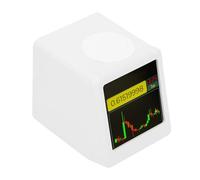 Sxhlseller Bitcoin Ticker, Crypto Price Display with Time Clock Weather GIF Animations for Desk Nightstand, 1000 Cryptocurrency Monitoring (White)
