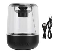 Sxhlseller Bluetooth 5.0 Speaker Wireless,Portable Subwoofer HIFI LED Light Stereo Loudspeaker for Travel/Indoors/Outdoors(black)